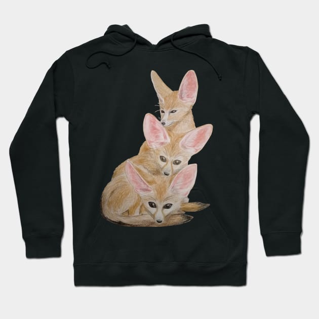 fennec fox Hoodie by An.D.L.